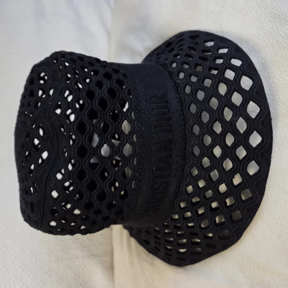 Dior Black and White Mesh Hat - Picture 4 of 8